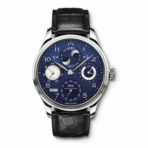 IWC Portugieser Perpetual Calendar 5021 White Gold / Blue IW5021-21 (5021-21, IW502121)